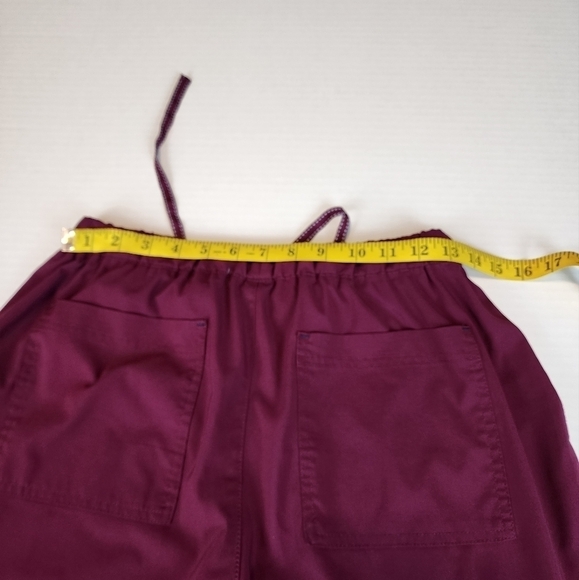 Koi Basics size M women scrub pants uniform wine color - Picture 11 of 13